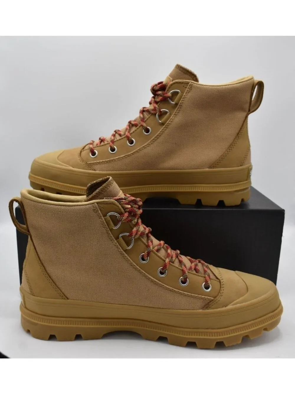 Sorel Mens Size 11 Scout N About Mid Lace Up‎ Caribou Buff Chukka Sneaker Boots